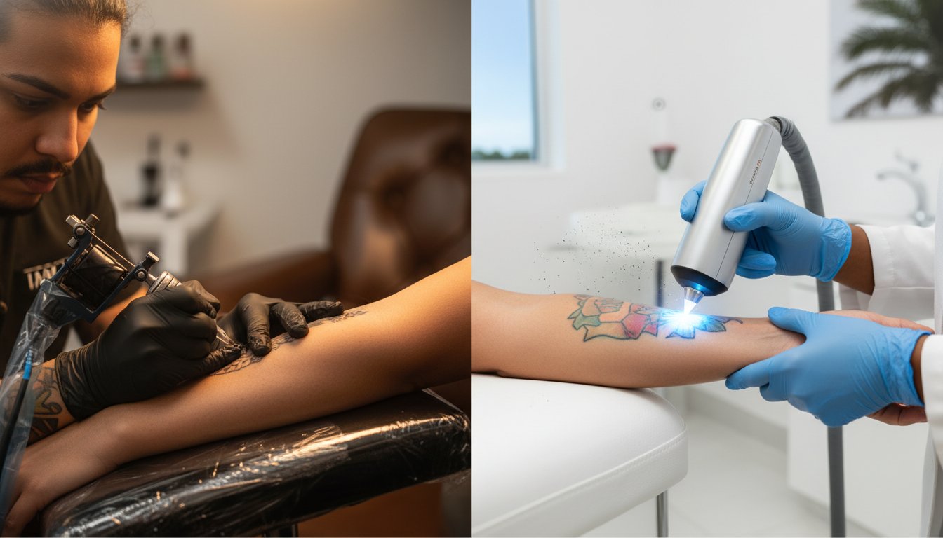 What Feels Worse: Getting a Tattoo or Laser Tattoo Removal?