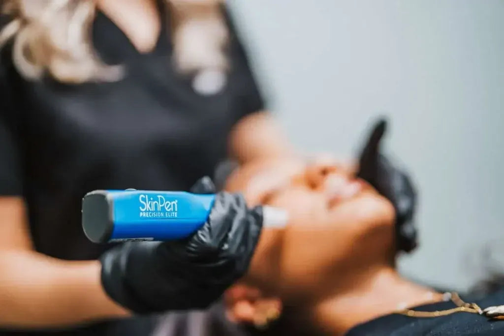 Provider performing SkinPen microneedling
